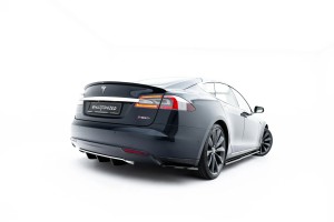 Rear Side Splitters V.2 Tesla Model S Mk1