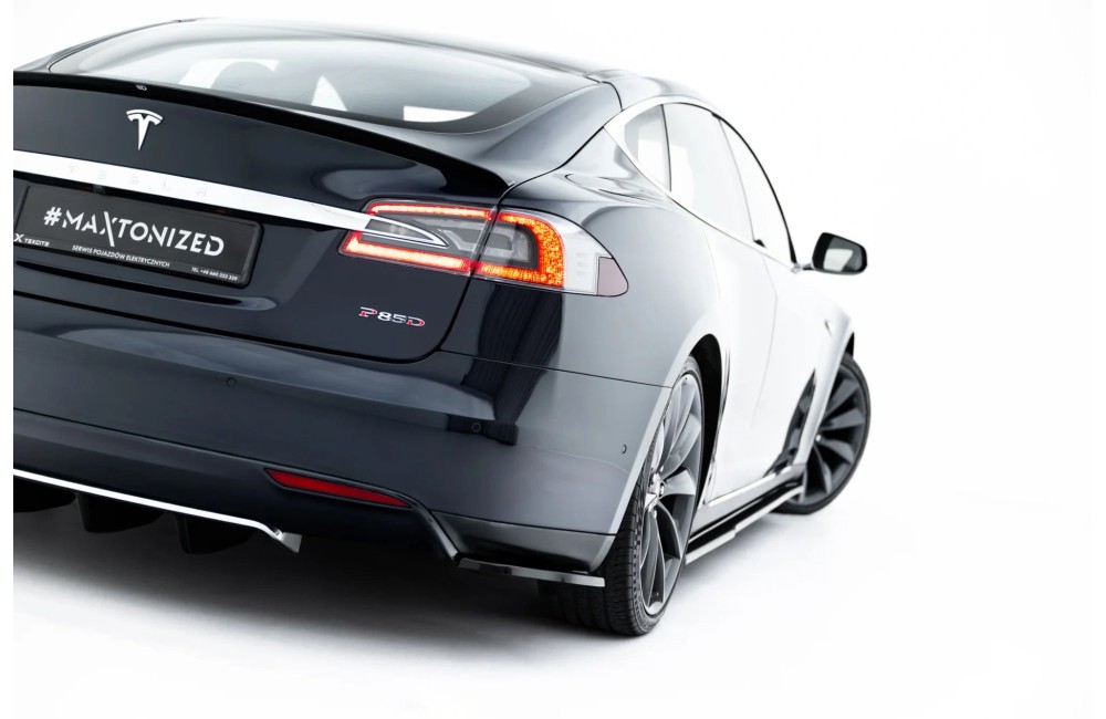 Rear Side Splitters V.2 Tesla Model S Mk1
