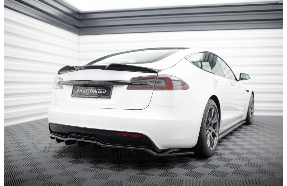 Spoiler Cap 3D Tesla Model S Plaid Mk1 Facelift Spoiler Cap 3D Tesla Model S Plaid Mk1 Facelift