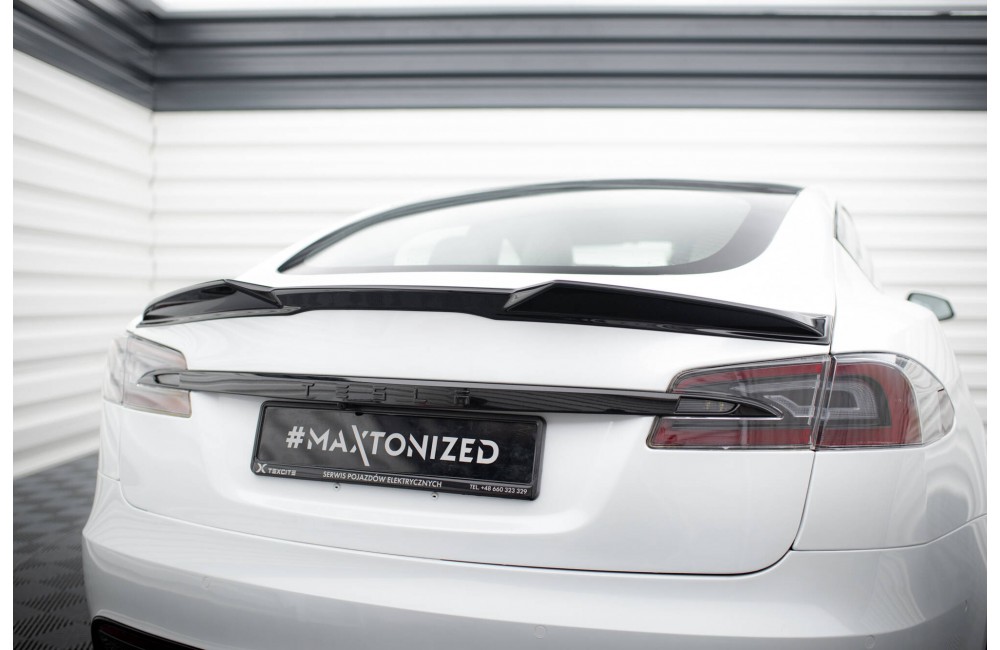 Spoiler Cap 3D Tesla Model S Plaid Mk1 Facelift Spoiler Cap 3D Tesla Model S Plaid Mk1 Facelift