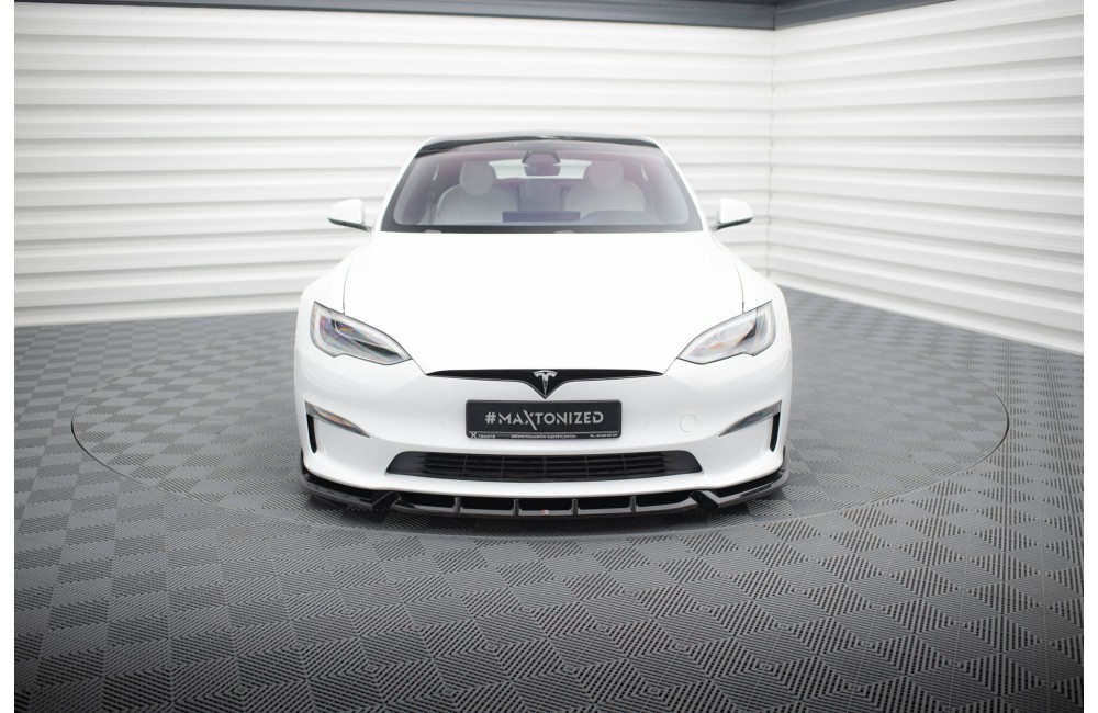 Front Splitter V.1 Tesla Model S Plaid Mk1 Facelift