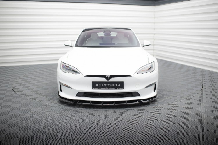 Μπροστινός Splitter V.1 Tesla Model S Plaid Mk1 Facelift