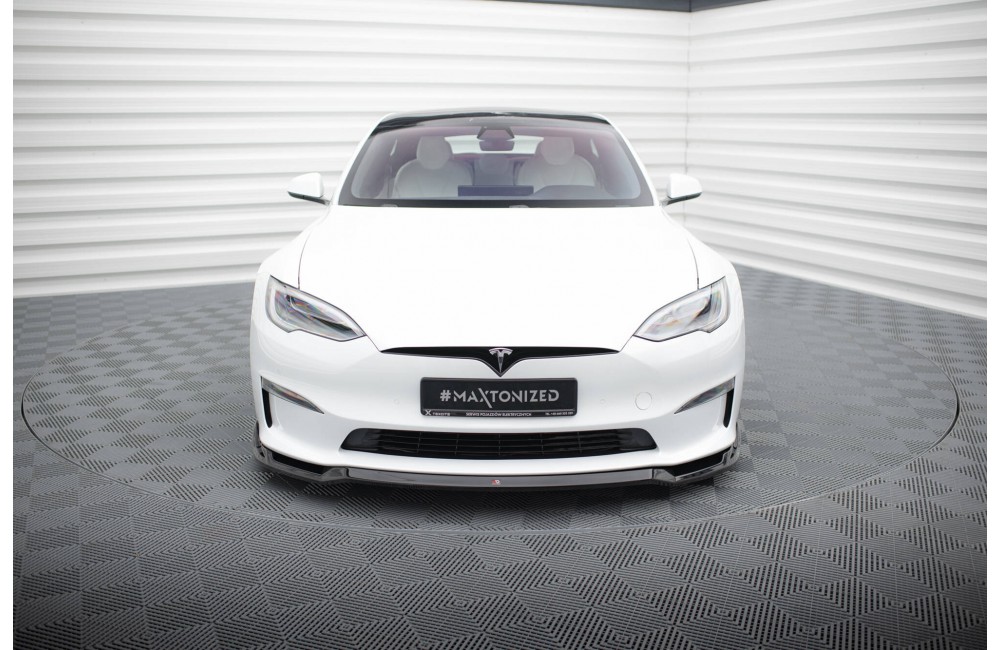 Front Splitter V.2 Tesla Model S Plaid Mk1 Facelift