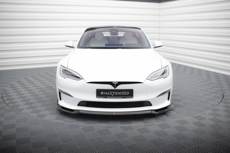 Μπροστινός Splitter V.2 Tesla Model S Plaid Mk1 Facelift