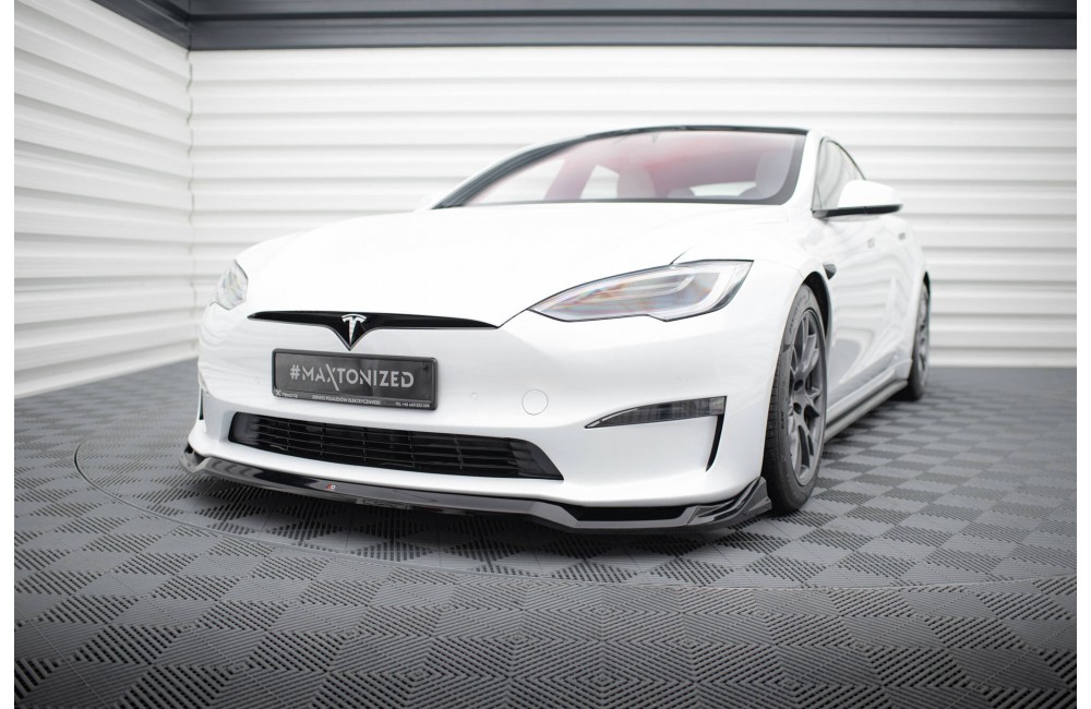 Front Splitter V.2 Tesla Model S Plaid Mk1 Facelift