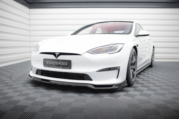 Μπροστινός Splitter V.2 Tesla Model S Plaid Mk1 Facelift