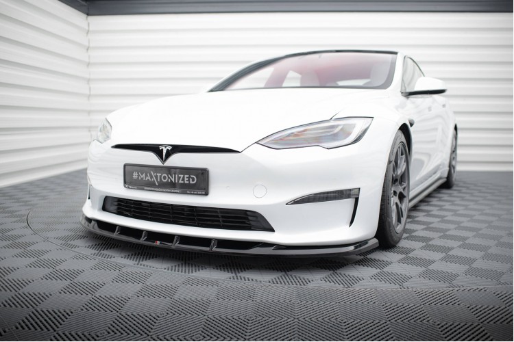 Μπροστινός Splitter V.3 Tesla Model S Plaid Mk1 Facelift