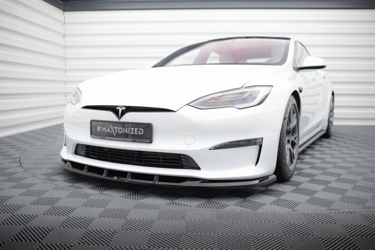 Μπροστινός Splitter V.3 Tesla Model S Plaid Mk1 Facelift