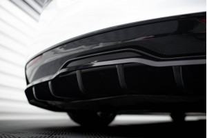 Rear Splitter (with vertical bars) V.1 Tesla Model S Plaid Mk1 Facelift