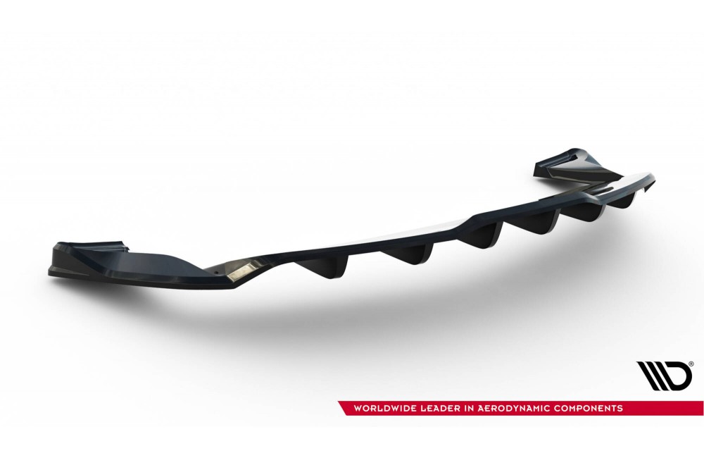 Rear Splitter (with vertical bars) V.1 Tesla Model S Plaid Mk1 Facelift