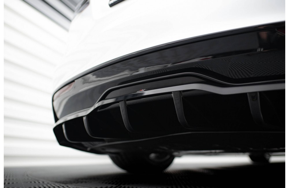 Rear Splitter (with vertical bars) V.2 Tesla Model S Plaid Mk1 Facelift