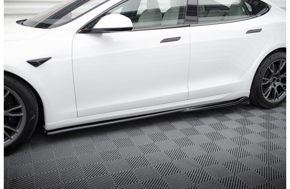 Side Skirts Diffusers V.1 Tesla Model S Plaid Mk1 Facelift
