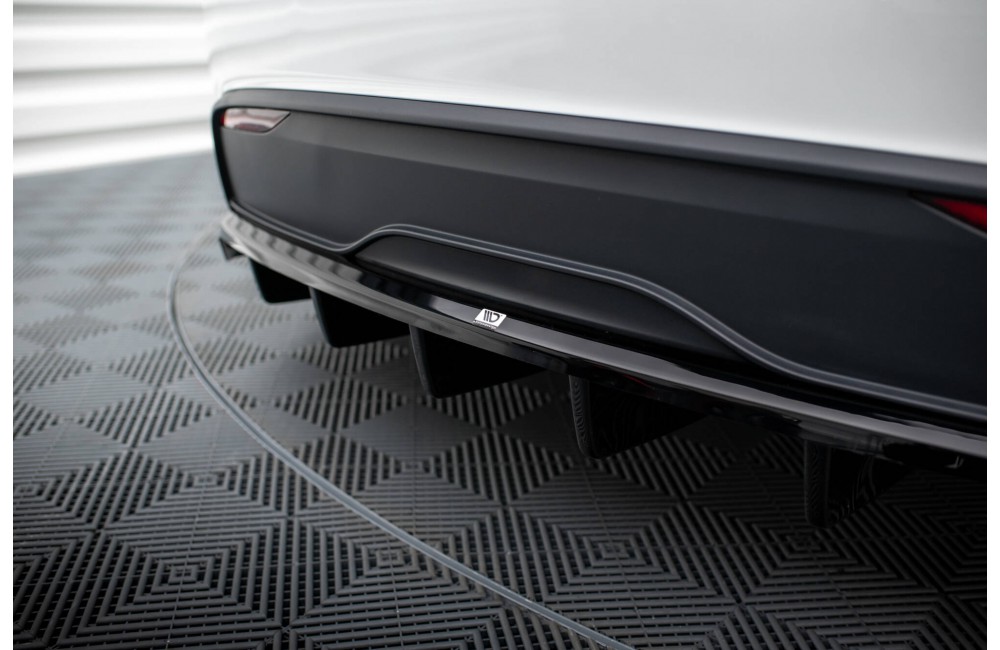 Rear Splitter (with vertical bars) Tesla Model X Mk1 Facelift