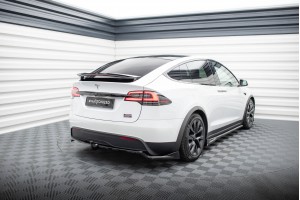 Rear Splitter (with vertical bars) Tesla Model X Mk1 Facelift