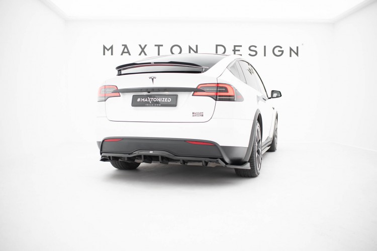 Πίσω Splitter (με κατακόρυφες ράβδους) V.2 Tesla Model X Mk1 Facelift