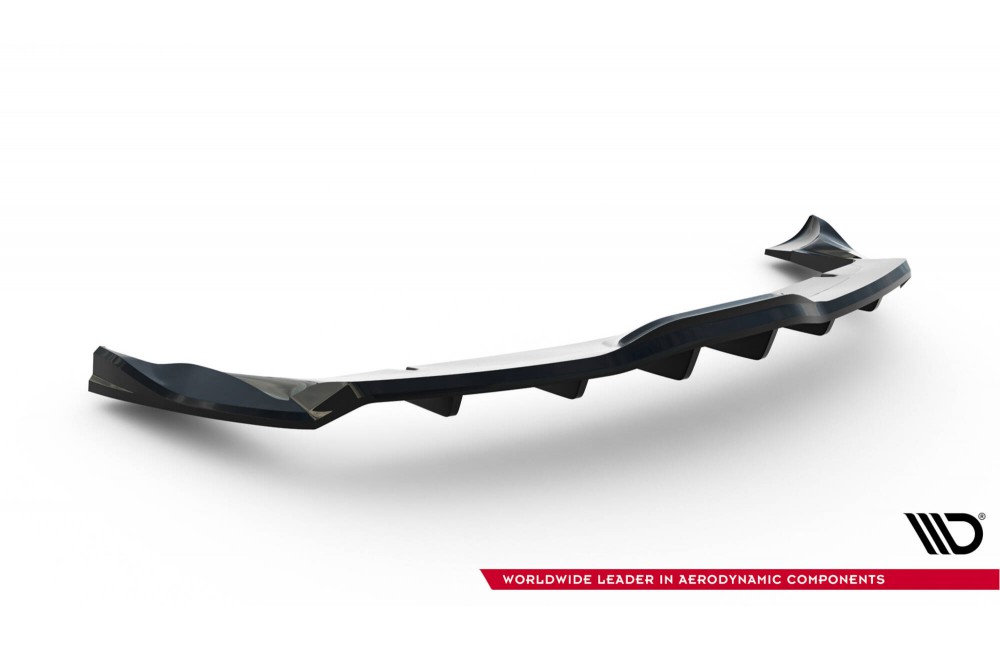 Rear Splitter (with vertical bars) V.2 Tesla Model X Mk1 Facelift