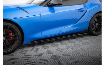 Side skirts Diffusers V.2 Toyota Supra Mk5 - Gloss Black