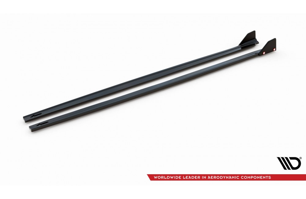Side Skirts Diffusers  V.1 + Flaps Toyota Yaris Mk4