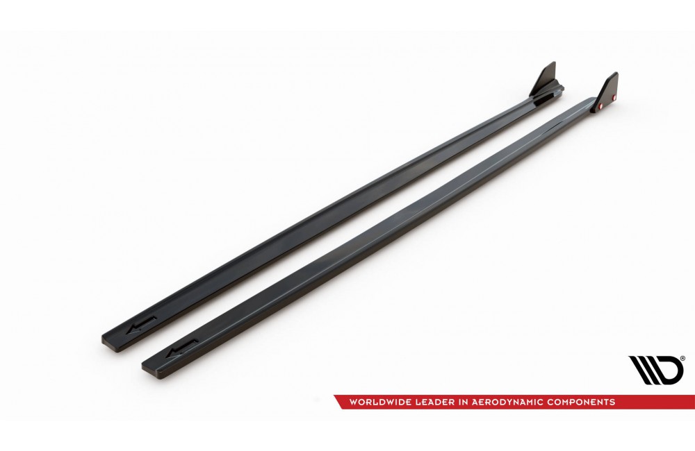 Side Skirts Diffusers  V.1 + Flaps Toyota Yaris Mk4