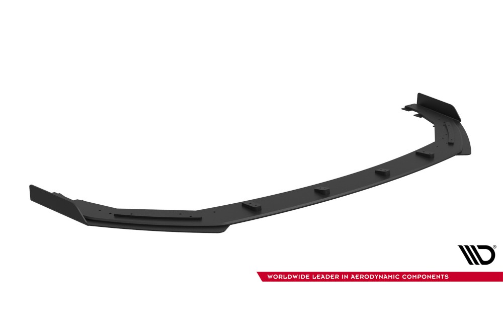 Street Pro Front Splitter + Flaps Toyota GR Corolla Mk12 - Black + Gloss Flaps
