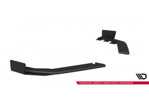 Street Pro Rear Side Splitters + Flaps Toyota GR Corolla Mk12 - Black + Gloss Flaps