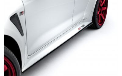Street Pro Side Skirts Diffusers Toyota GR Corolla Mk12 - Black-Red