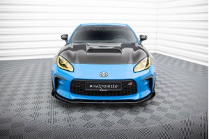 Street Pro Front Splitter V.1 + Flaps Toyota GR86 Mk1 - Black + Gloss Flaps
