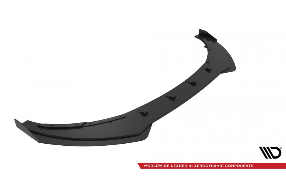 Street Pro Front Splitter V.1 + Flaps Toyota GR86 Mk1 - Black + Gloss Flaps
