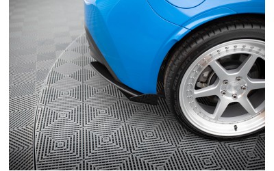 Street Pro Rear Side Splitters V.1 + Flaps Subaru BRZ Mk2 - Black + Gloss Flaps    