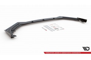 Street Pro Front Splitter + Flaps Toyota GR Yaris Mk4 - Black + Gloss Flaps