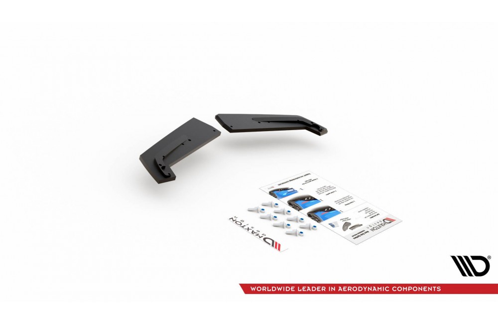 Street Pro Rear Side Splitters Toyota GR Yaris Mk4 - Black Street Pro Rear Side Splitters Toyota GR Yaris Mk4 - Black