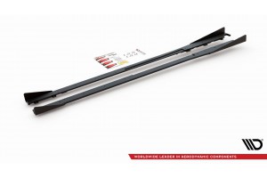 Street Pro Side Skirts Diffusers + Flaps Toyota GR Yaris Mk4 - Black + Gloss Flaps Street Pro Side Skirts Diffusers + Flaps Toyota GR Yaris Mk4 - Black + Gloss Flaps