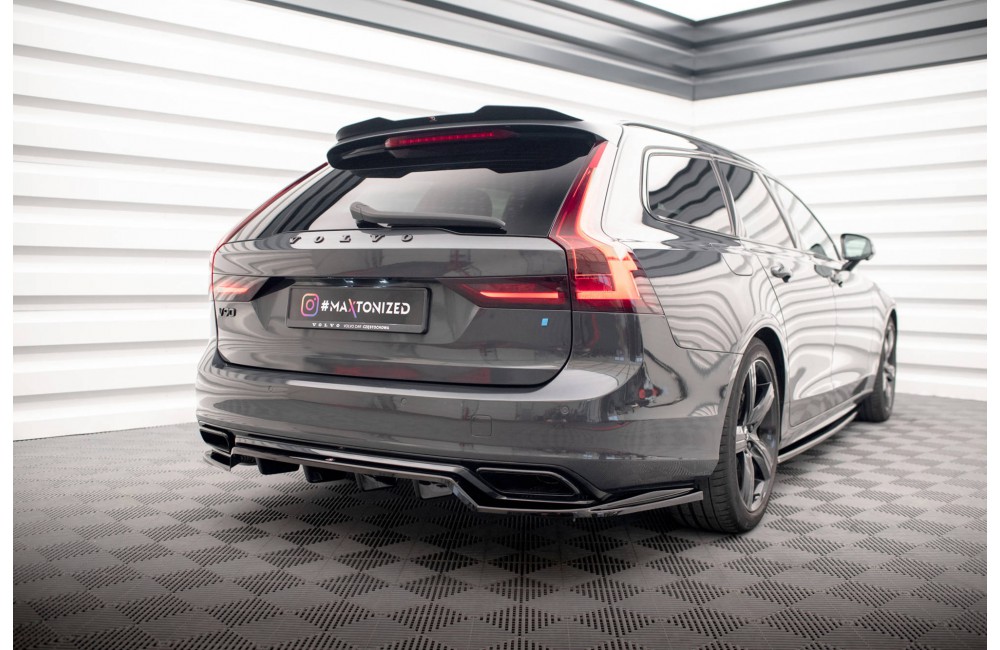 Rear Splitter (with vertical bars) Volvo V90 / S90 R-Design Mk2