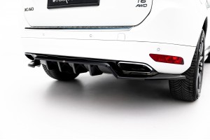 Rear Splitter (with vertical bars) Volvo XC60 Mk1 Facelift