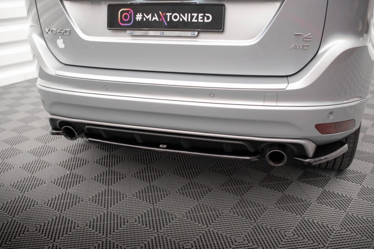 Πίσω splitter για Volvo XC60 R-Design Mk1 Facelift