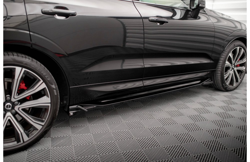 Side Skirts Diffusers Volvo XC60 R-Design Mk2 Facelift Side Skirts Diffusers Volvo XC60 R-Design Mk2 Facelift