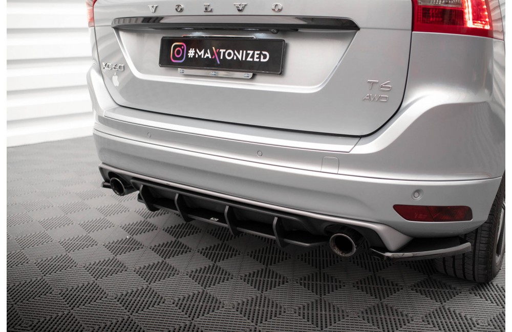 Street Pro Rear Diffuser Volvo XC60 R-Design Mk1 Facelift - Black
