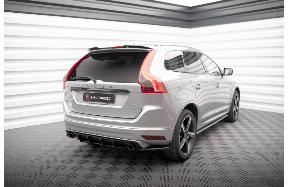 Street Pro Rear Diffuser Volvo XC60 R-Design Mk1 Facelift - Black