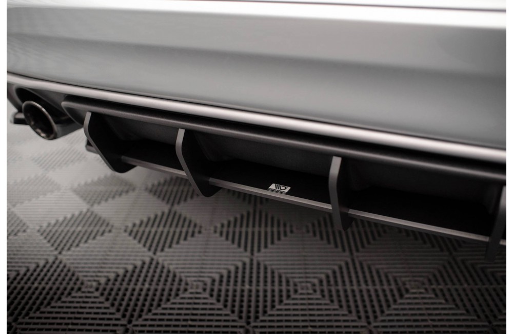 Street Pro Rear Diffuser Volvo XC60 R-Design Mk1 Facelift - Black