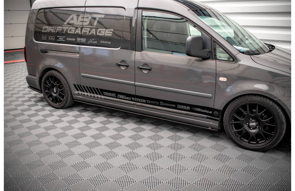 Side Skirts Diffusers Volkswagen Caddy Long Mk3 Facelift Side Skirts Diffusers Volkswagen Caddy Long Mk3 Facelift