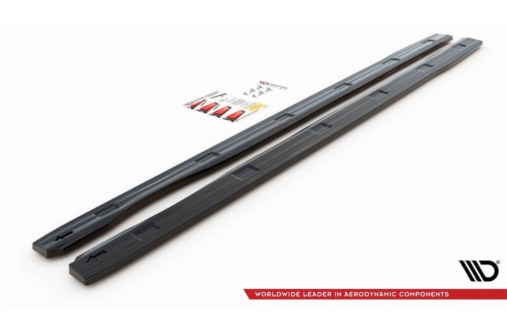 Side Skirts Diffusers Volkswagen Caddy Long Mk3 Facelift Side Skirts Diffusers Volkswagen Caddy Long Mk3 Facelift