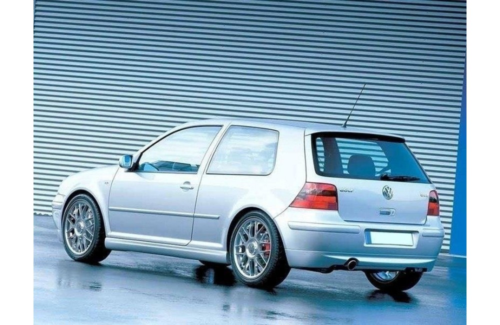 REAR BUMPER EXTENSION VW GOLF 4 25TH ANNIVERSARY LOOK (with exhaust hole)