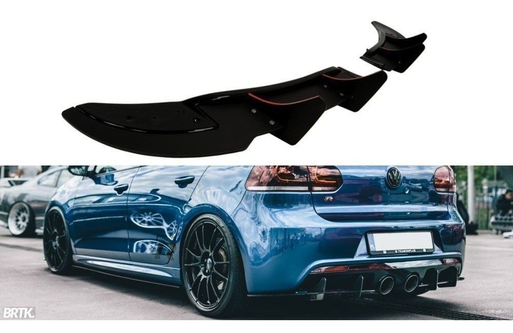REAR SIDE SPLITTERS VW GOLF VI R (CNC)
