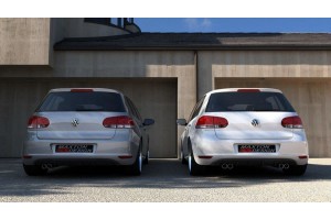 REAR VALANCE VW GOLF VI WITH 2 EXHAUST HOLE