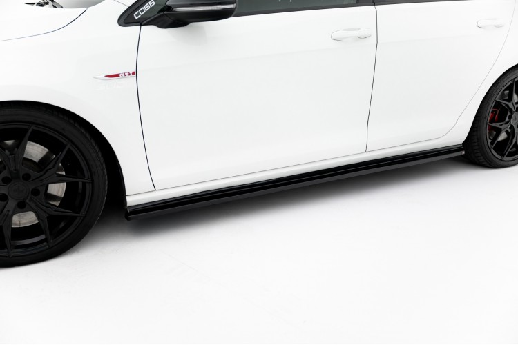 Side Skirts Diffusers V.2 Volkswagen Golf GTI \/ GTD Mk7 \/ Mk7 Facelift (narrow)