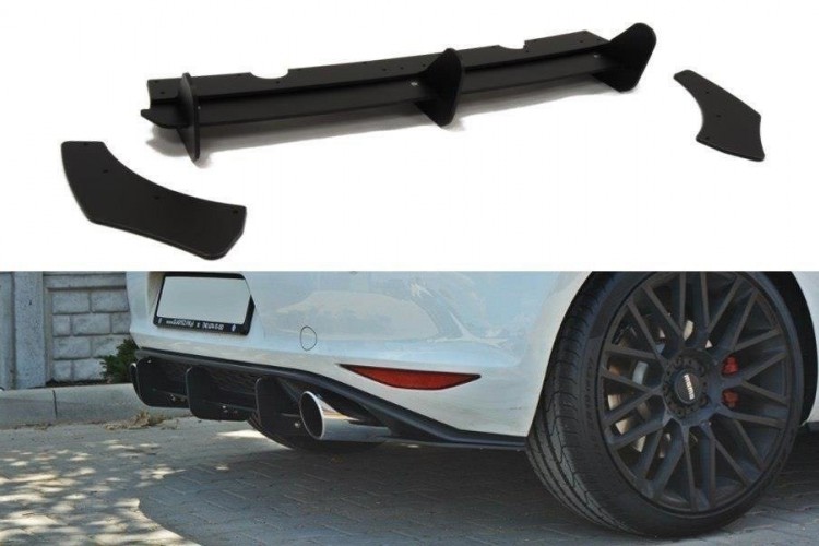 VW GOLF MK7 GTI ΠΙΣΩ ΑΕΡΑΤΟΜΗ & ΠΙΣΩ SPLITTERS
