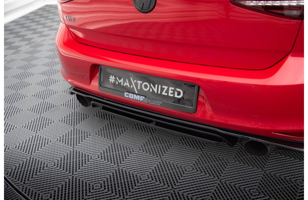 Rear Splitter VW GOLF Mk7 GTI CLUBSPORT - Gloss Black