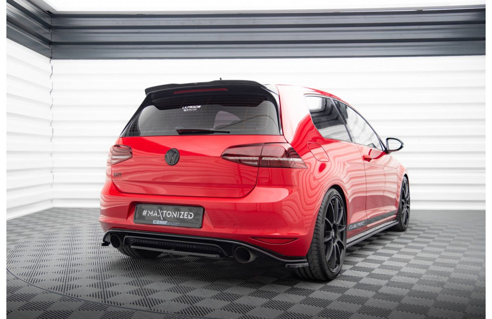 Rear Splitter VW GOLF Mk7 GTI CLUBSPORT - Gloss Black