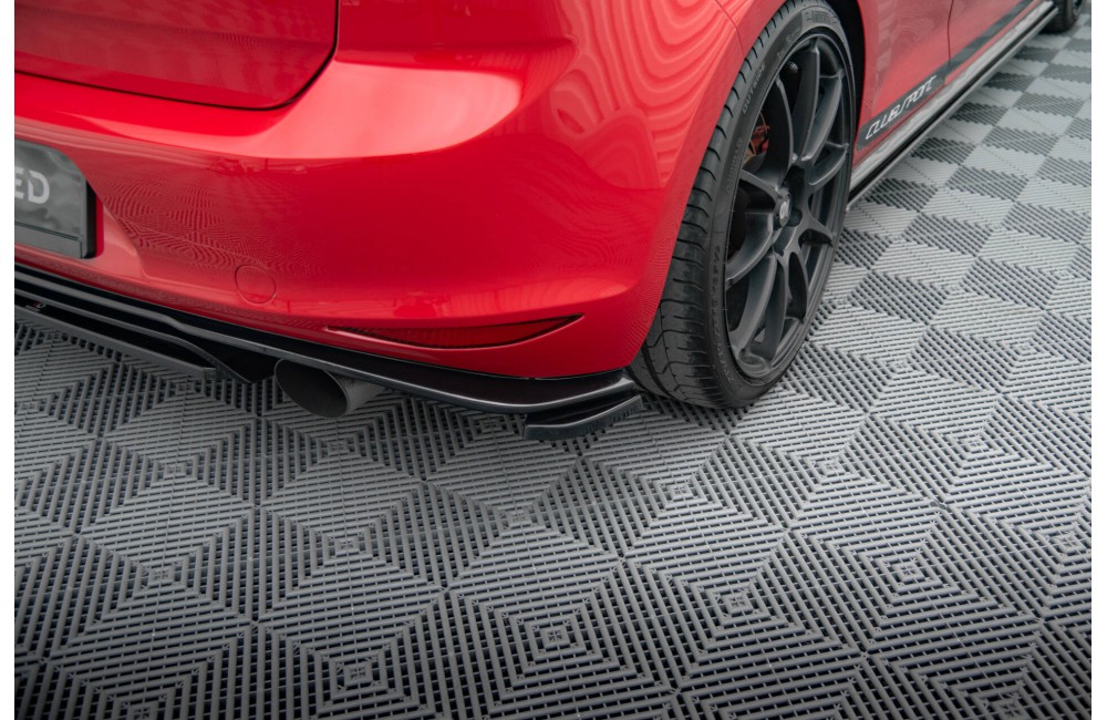 REAR SIDE SPLITTERS VW GOLF Mk7 GTI CLUBSPORT - Gloss Black