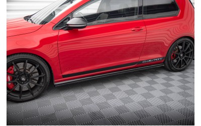 SIDE SKIRTS DIFFUSERS VW GOLF Mk7 GTI CLUBSPORT - Gloss Black